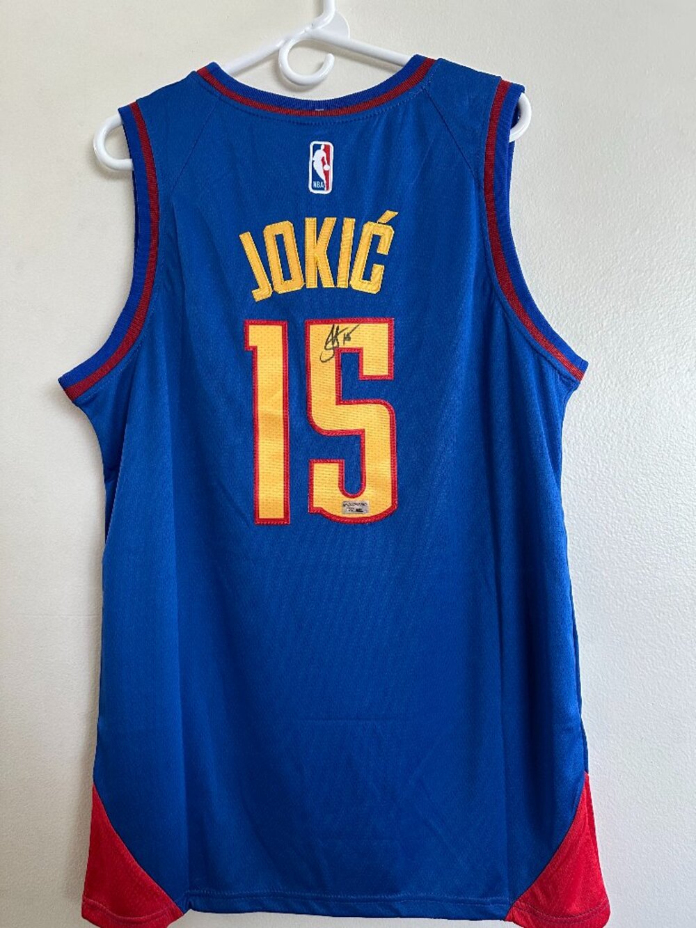 NIKOLA JOKIC SIGNED DENVER NUGGETS AUTOGRAPHED NIKE JERSEY W/COA - XL - 4-2